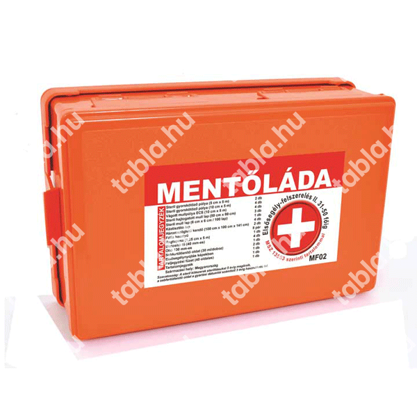 Elsősegély felszerelés, mentőláda