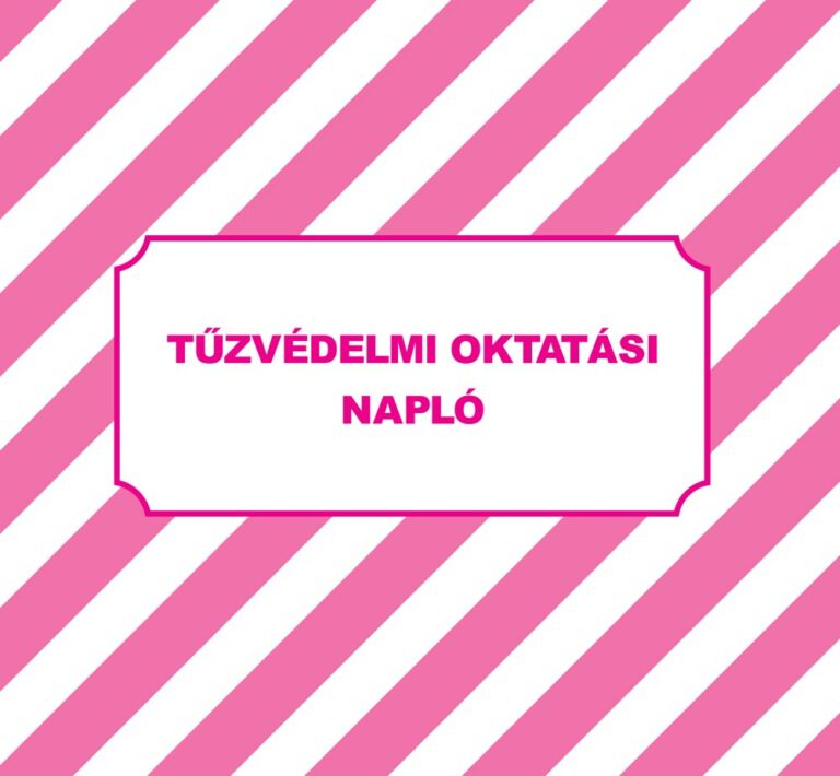 Tűzvédelmi Oktatási Napló