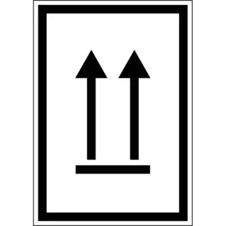 ADR/RID/ADN álló helyzetet jelző nyilak matrica / tábla