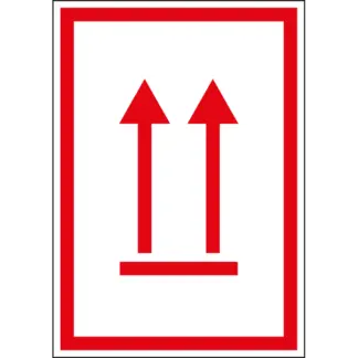 ADR/RID/ADN álló helyzetet jelző nyilak matrica / tábla