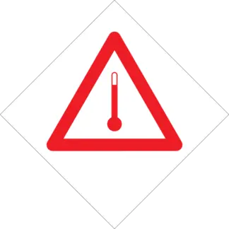 ADR/RID/ADN magas hőmérsékletű anyag jelölése matrica / tábla