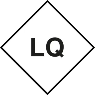 Korlátozott mennyiség (több anyagra) matrica / tábla