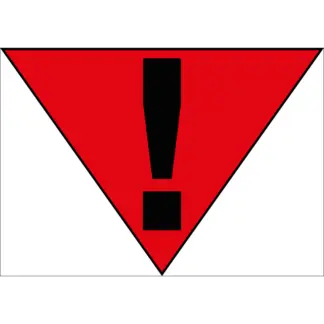 RID 13-as számú tolatási bárca - Óvatosan tolatni! matrica