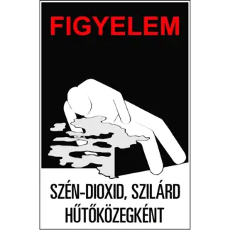 ADR/RID/ADN hűtőközegre/kondícionáló közegre figyelmeztető jelölés matrica