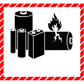 ADR/RID/ADN lítium akkumulátorok matrica