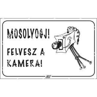 Mosolyogj! Felvesz a kamera! matrica