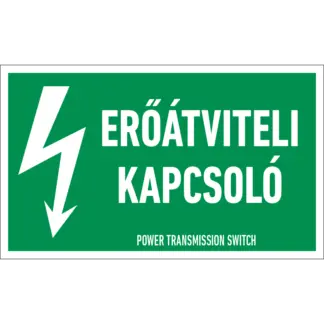 Erőátviteli kapcsoló matrica / tábla