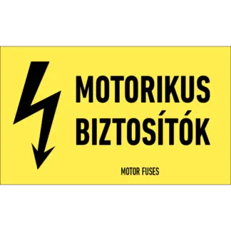 Motorikus biztosítók matrica