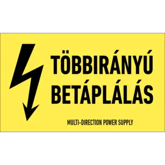 Többirányú betáplálás matrica / tábla