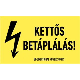 Kettős betáplálás! matrica