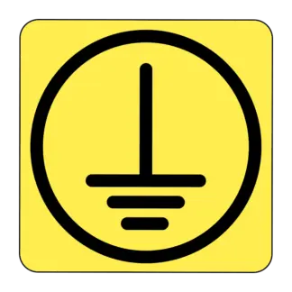 Védőcsatlakozó kapocs matrica