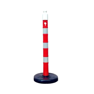 Műanyag láncos oszlop 80x1100 mm