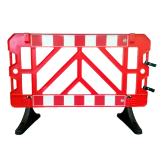 Műanyag biztonsági barikád 1500x1000 mm