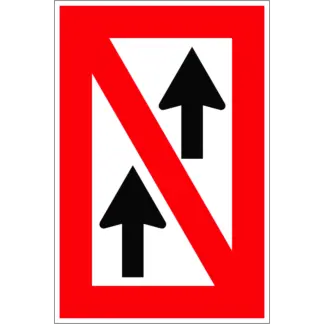 A.2 Előzni tilos! hajózási tábla