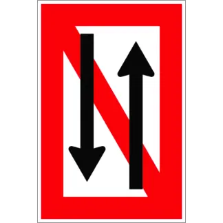 A.4 Találkozás és előzés tilos! hajózási tábla