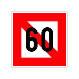 A.5.1 Veszteglés tilos! (távolság) hajózási tábla