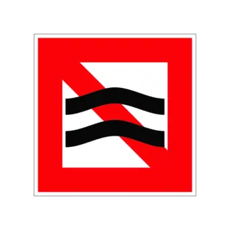 A.9 Hullámzást kelteni tilos! hajózási tábla