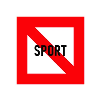 A.13 Sporthajó közlekedése tilos! hajózási tábla