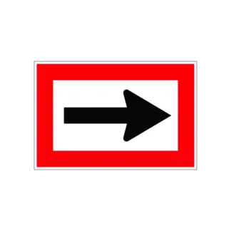 B.1 Kötelező haladási irány hajózási tábla