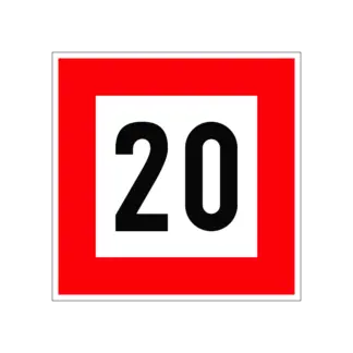 B.6 A megadott sebességet túllépni tilos! hajózási tábla