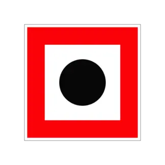 B.7 Hangjelzést adni kötelező! hajózási tábla