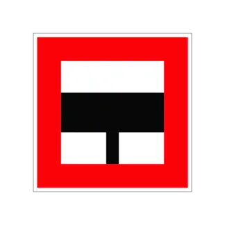 B.9.a Elsőbbségadás főágba kihajózásnál hajózási tábla