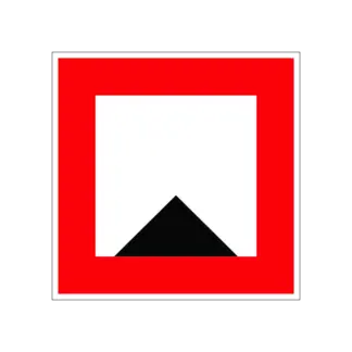 C.1.a Korlátozott vízmélység hajózási tábla