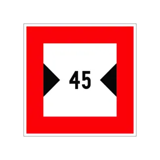 C.3.b Korlátozott szélesség (méterben) hajózási tábla