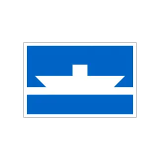 E.4.a Nem szabadon közlekedő komp hajózási tábla