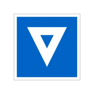 E.5.9 Kijelölt veszteglőhely személyzetes hajóknak (1 kék jelzéssel) hajózási tábla