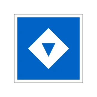 E.5.13 Kijelölt veszteglőhely személyzet nélküli és személyzetes hajóknak (1 kék jelzéssel) hajózási tábla