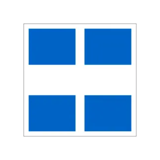 E.10.a Elért főág (keresztezéssel) hajózási tábla