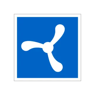 E.15 Géphajó közlekedése megengedett hajózási tábla