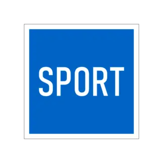 E.16 Sporthajó közlekedése megengedett hajózási tábla