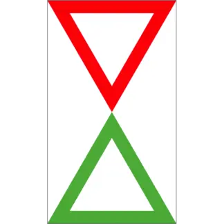 C.3 Veszélyes pont! hajózási tábla (két tábla)