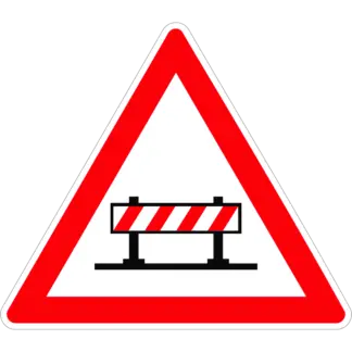 Útzár KRESZ közlekedési tábla