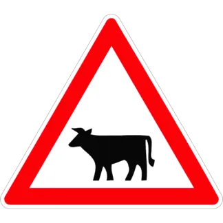 Háziállatok KRESZ közlekedési tábla