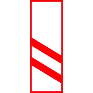 Vasúti átjáró előjelző (2 sávos