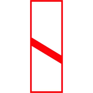 Vasúti átjáró előjelző (1 sávos