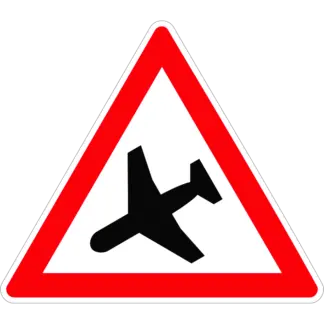 Mélyrepülés KRESZ közlekedési tábla