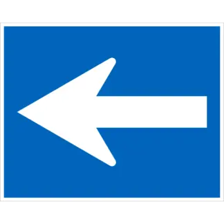 Egyirányú forgalmi út (2) KRESZ közlekedési tábla