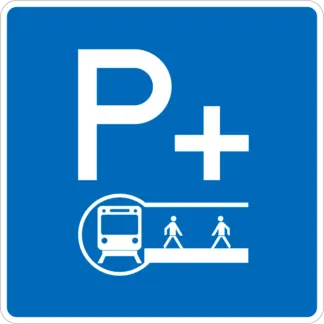 Parkolj és utazz! (metróval) KRESZ közlekedési tábla