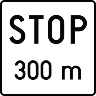 Állj! Elsőbbségadás kötelező előjelzése KRESZ közlekedési tábla