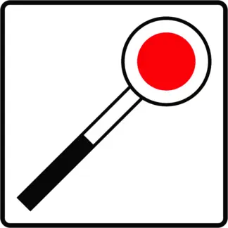 Jelzőőr KRESZ közlekedési tábla