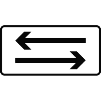 Keresztirányú közlekedés KRESZ közlekedési tábla