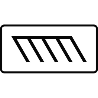 Ferde felállás KRESZ közlekedési tábla