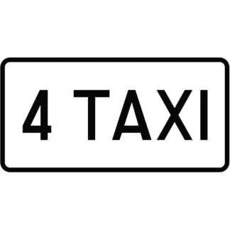 Taxik száma KRESZ közlekedési tábla