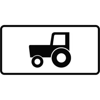 Mezőgazdasági vontatók részére KRESZ közlekedési tábla