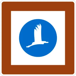 Nemzeti park KRESZ közlekedési tábla