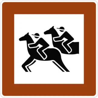 Lóversenypálya KRESZ közlekedési tábla